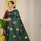 B Green__Royal Rajgharana Sarees